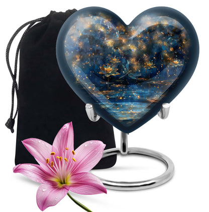 Personalized Dragonfly Cremation Urn for Women - 10-inch, 200 cu in - Yatskia