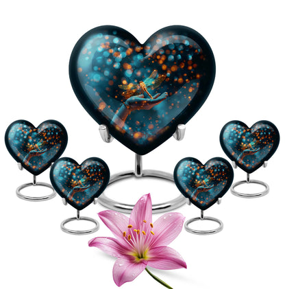Personalized Dragonfly Cremation Urn for Human Ashes - 10-inch, 200 cu in - Yatskia