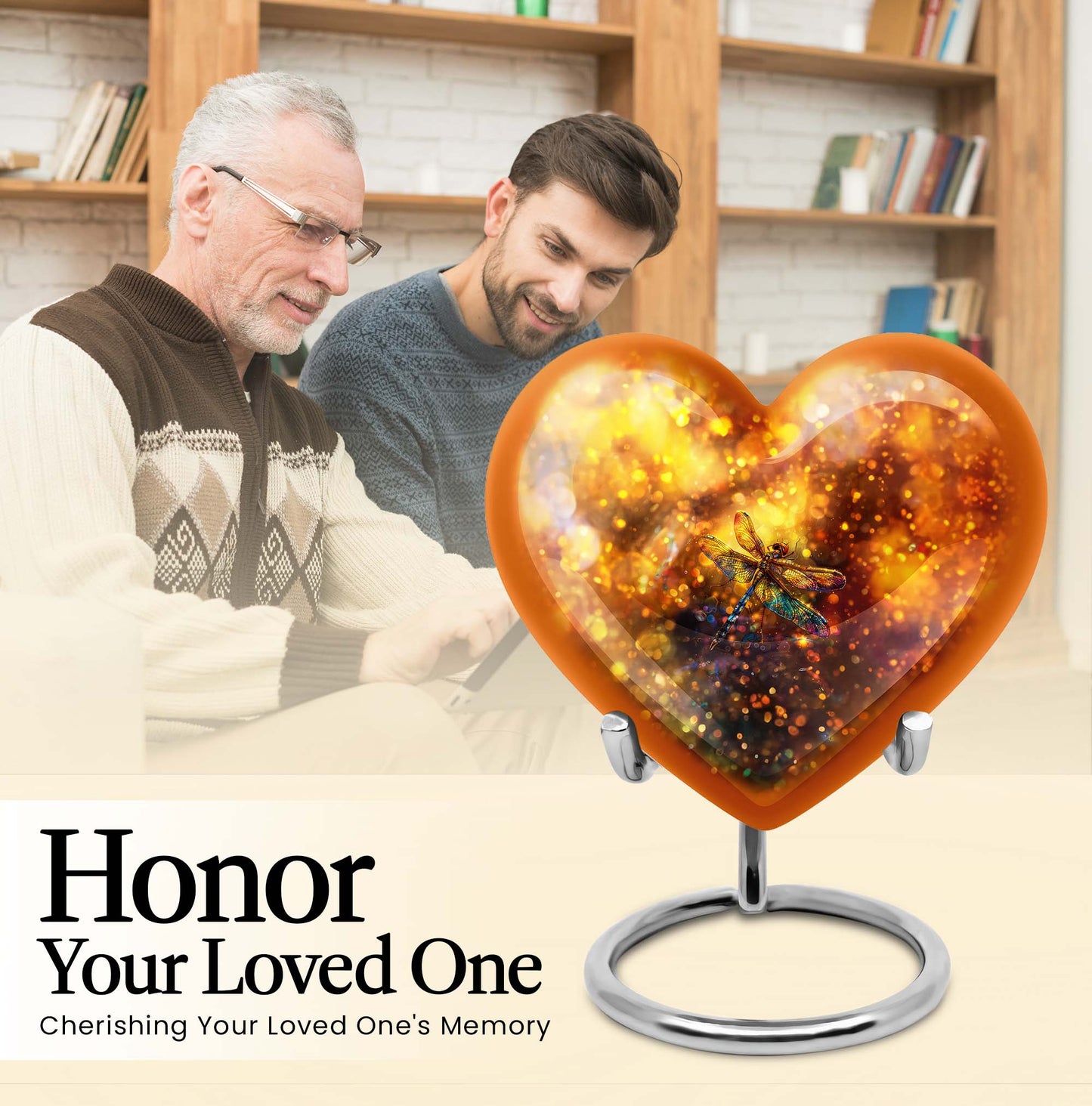 Heart Dragonfly Urn