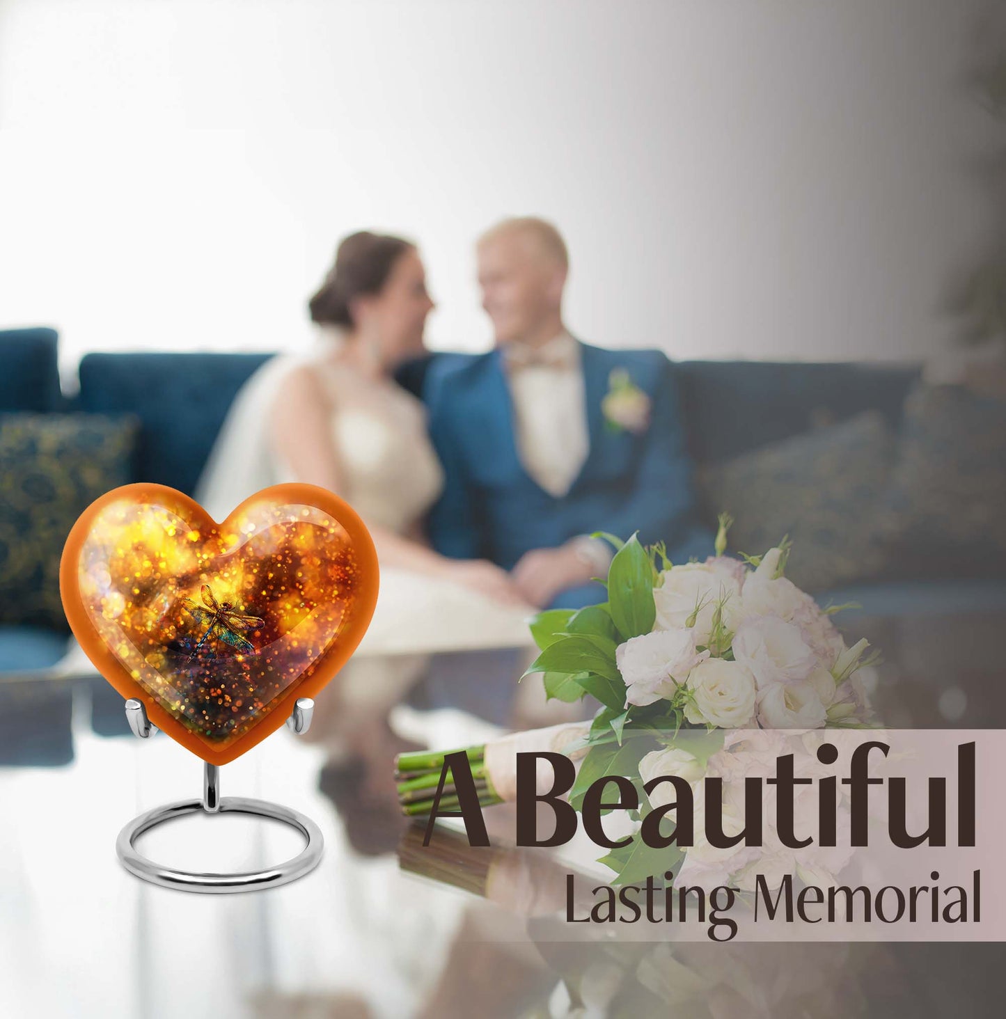 Heart Dragonfly Urn