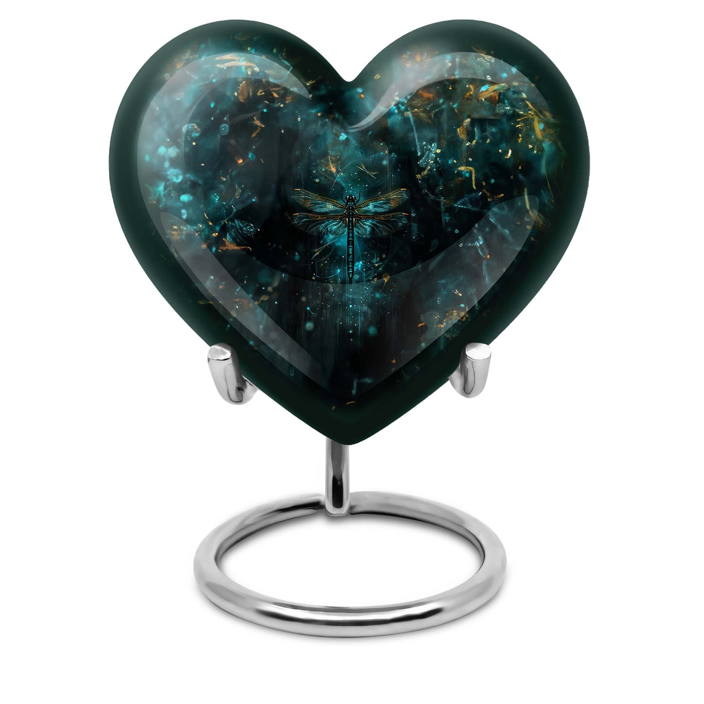 Personalized Dragonfly Cremation Urn for Human Ashes - 10-inch, 200 cu in - Yatskia