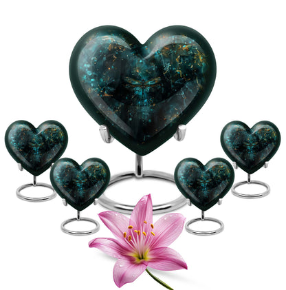 Personalized Dragonfly Cremation Urn for Human Ashes - 10-inch, 200 cu in - Yatskia