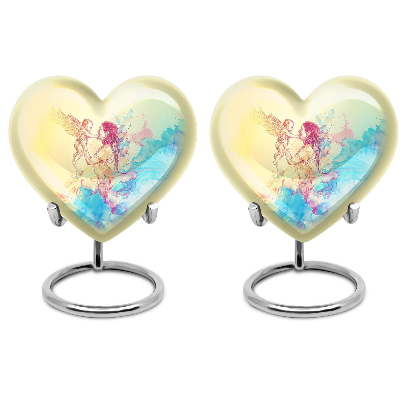 heart-shaped mother urn for human ashes