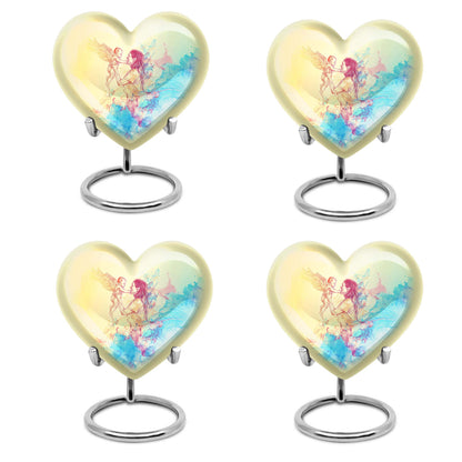 heart-shaped mother urn for human ashes