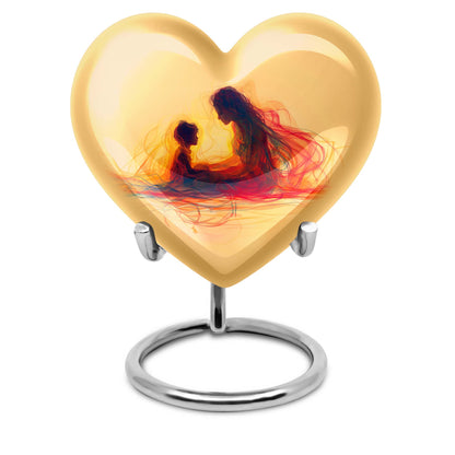 10 Inch Purple Meadow Heart Urn for mother