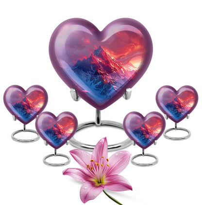 MOUNTAINS Heart Urn