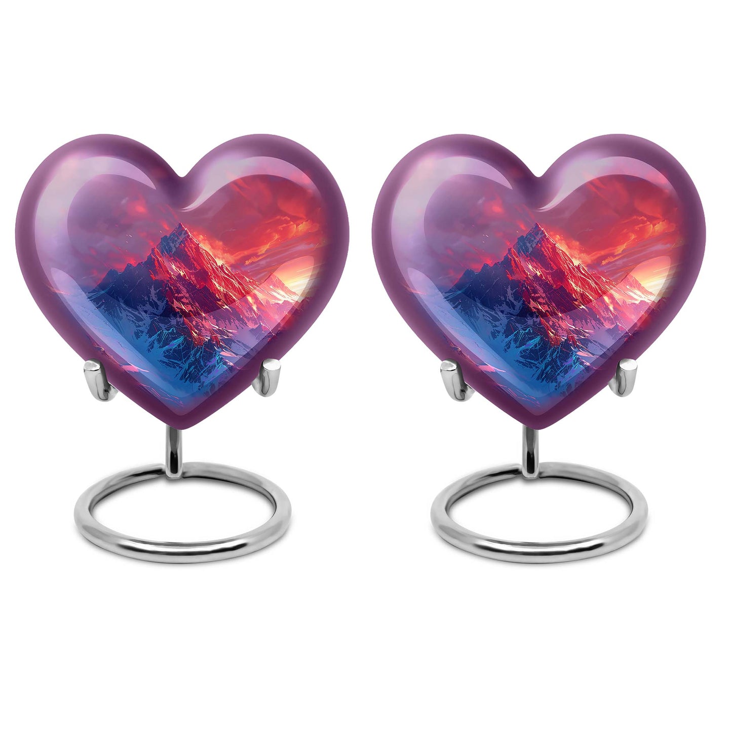 MOUNTAINS Heart Urn
