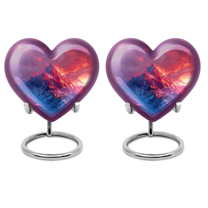 MOUNTAINS Heart Urn