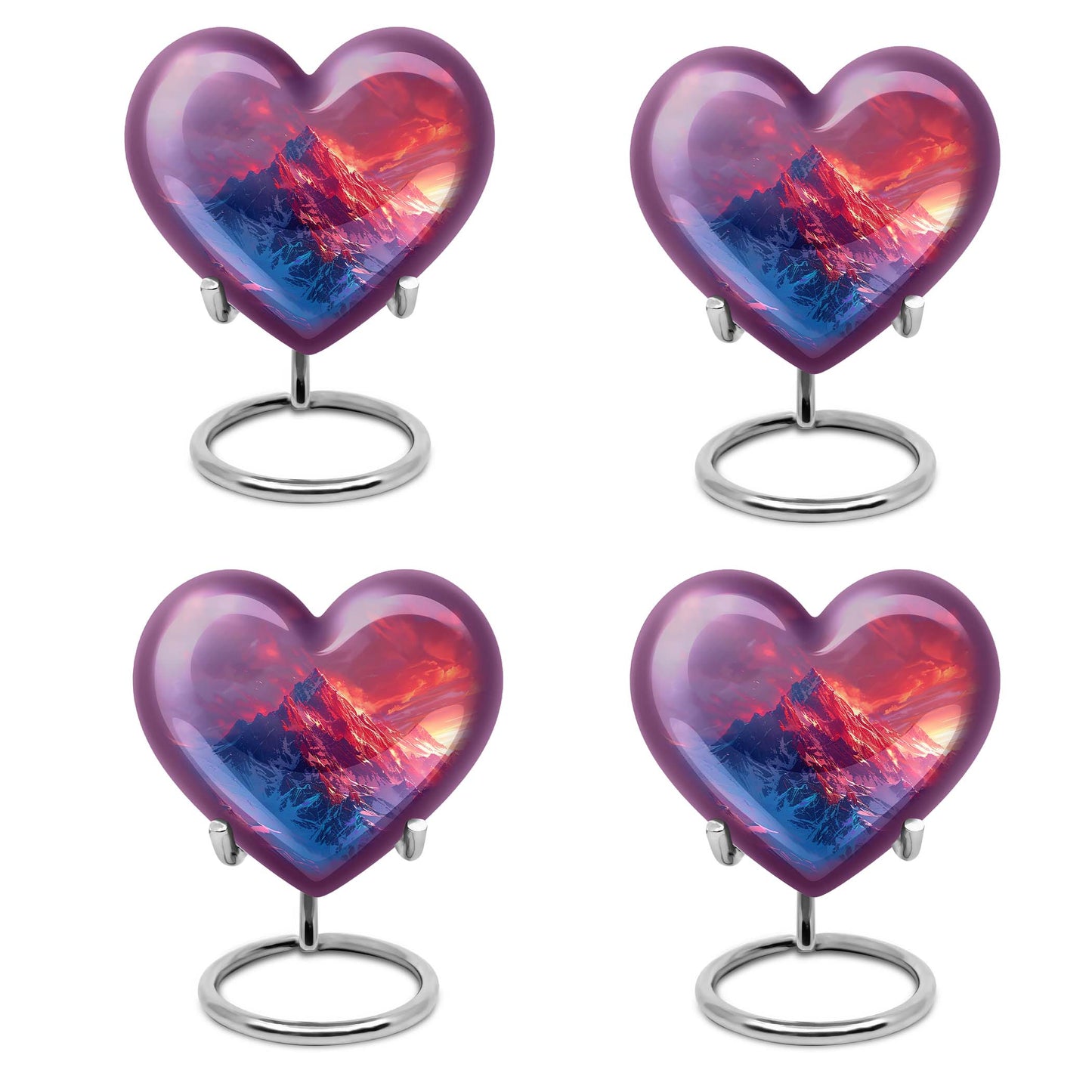 MOUNTAINS Heart Urn