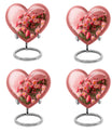 Heart shaped flower Urn for human ashes