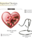 Heart shaped flower Urn for human ashes