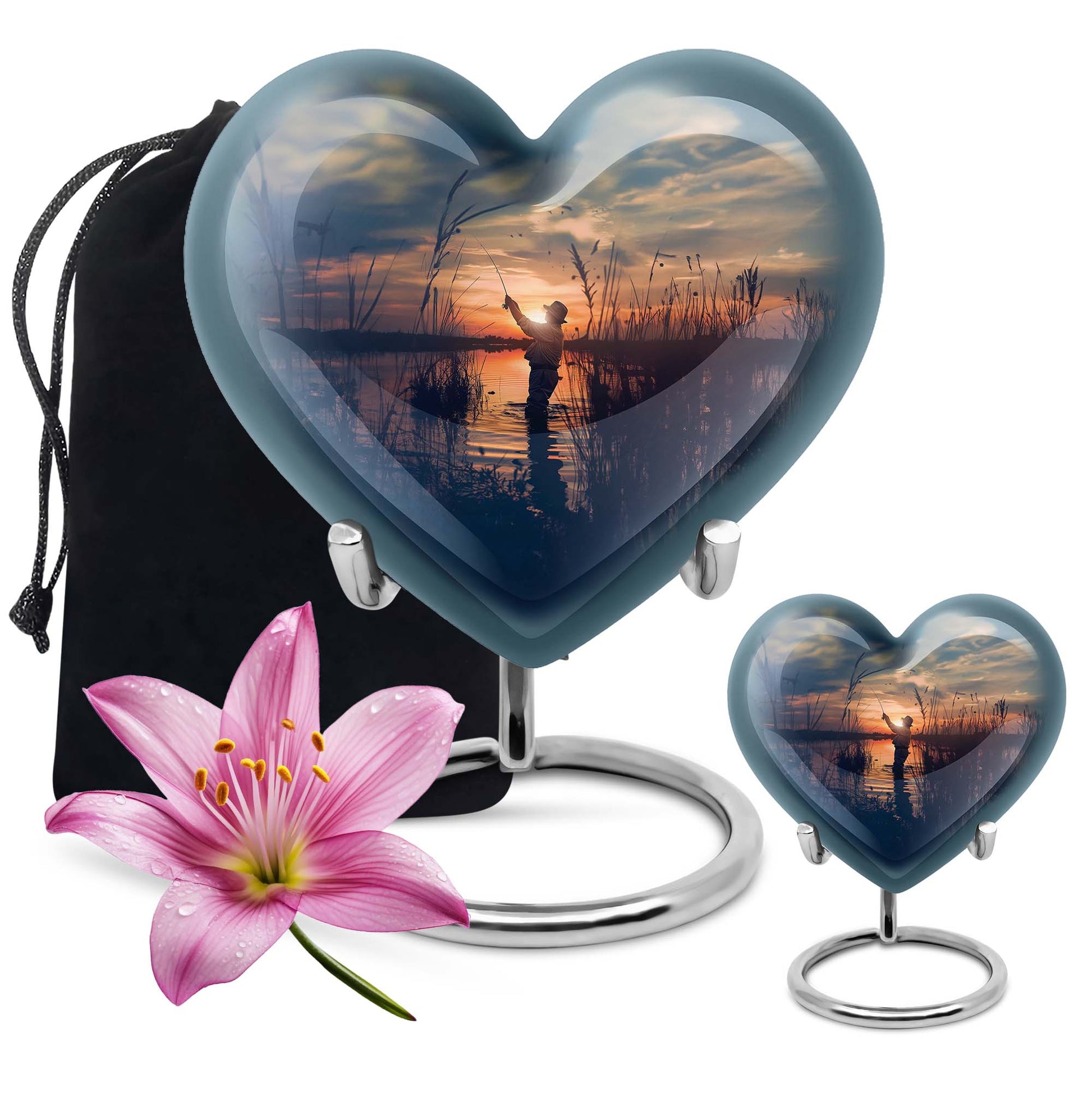 Father Fishing Funeral Urns - Urns For Human Ashes Dad