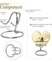 heart-shaped urn for father-son fishing memories