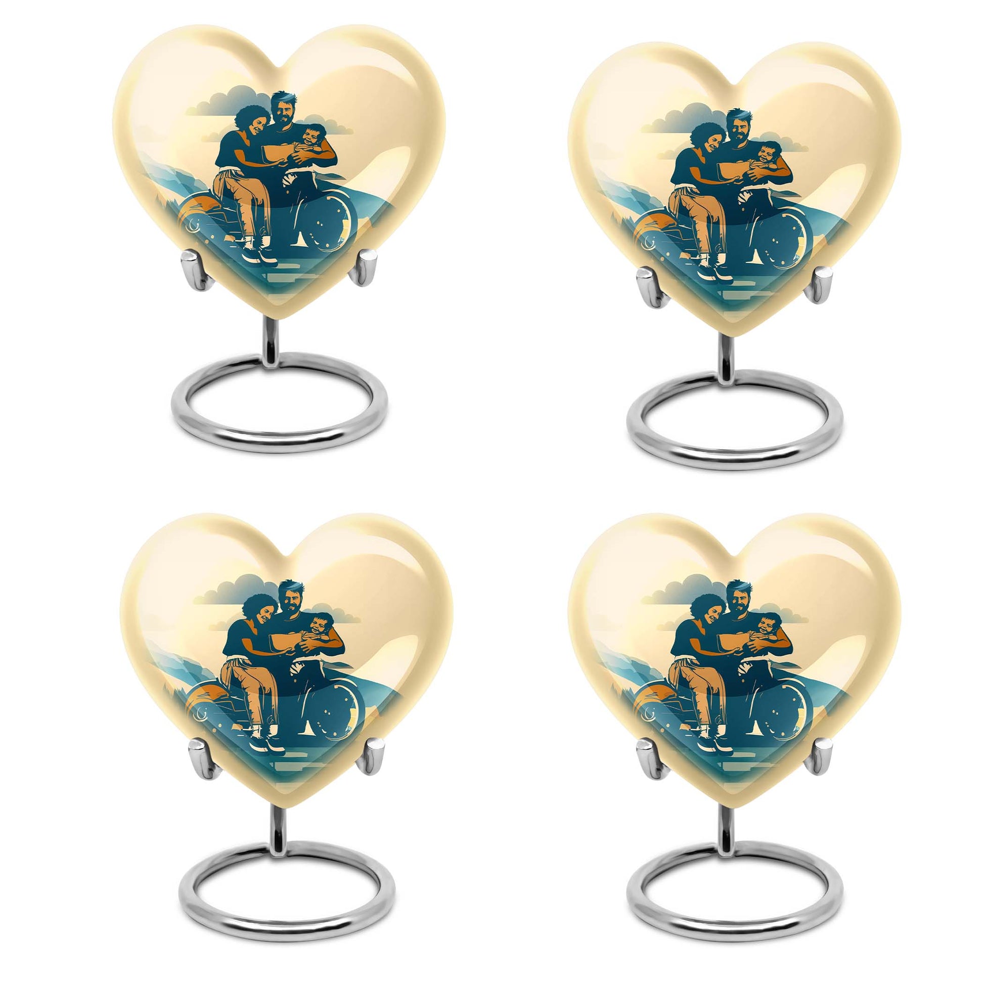 Decorative Funeral Urns For Beautiful Family - Large Cremation Urns