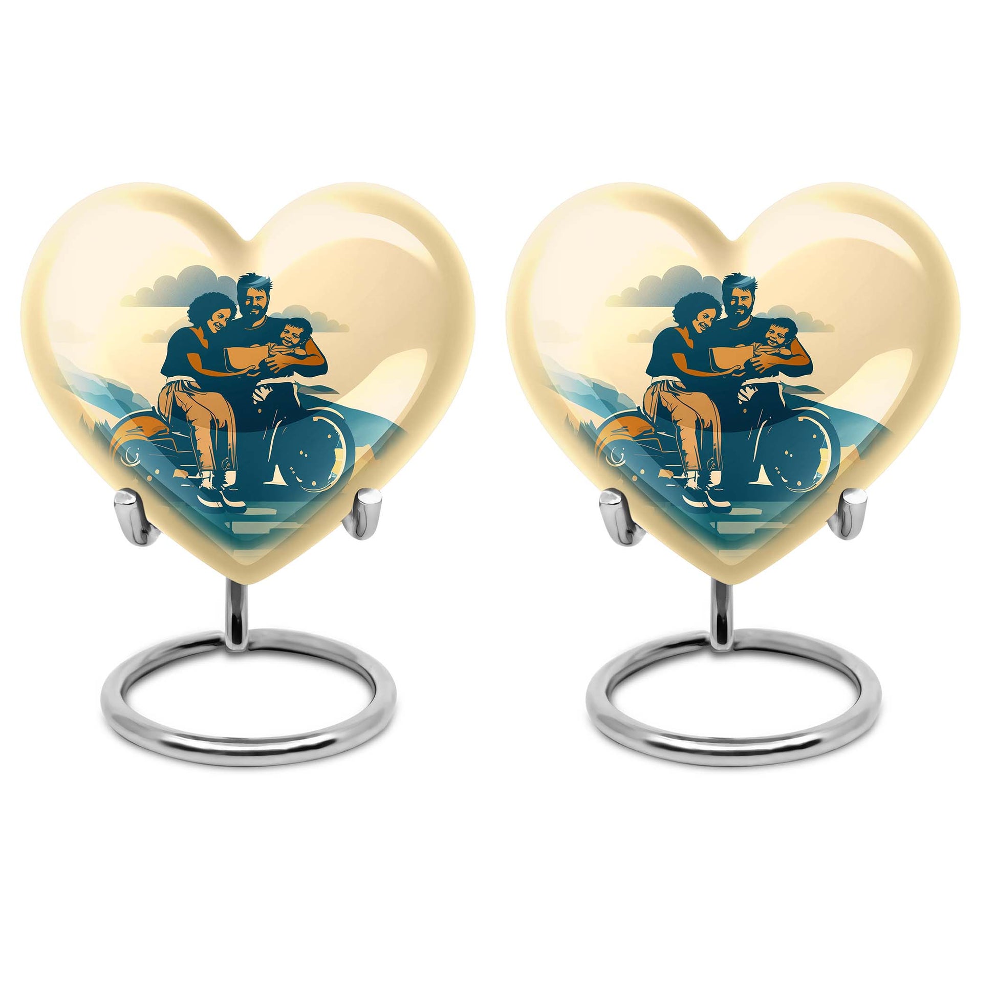 Decorative Funeral Urns For Beautiful Family - Large Cremation Urns