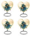 Father son fishing heart urn