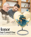 Father son fishing heart urn
