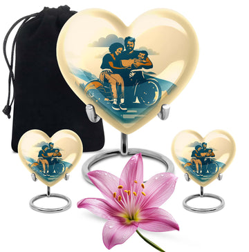 10 inch large Urn with 2 Keepsake 3 Inch Urns