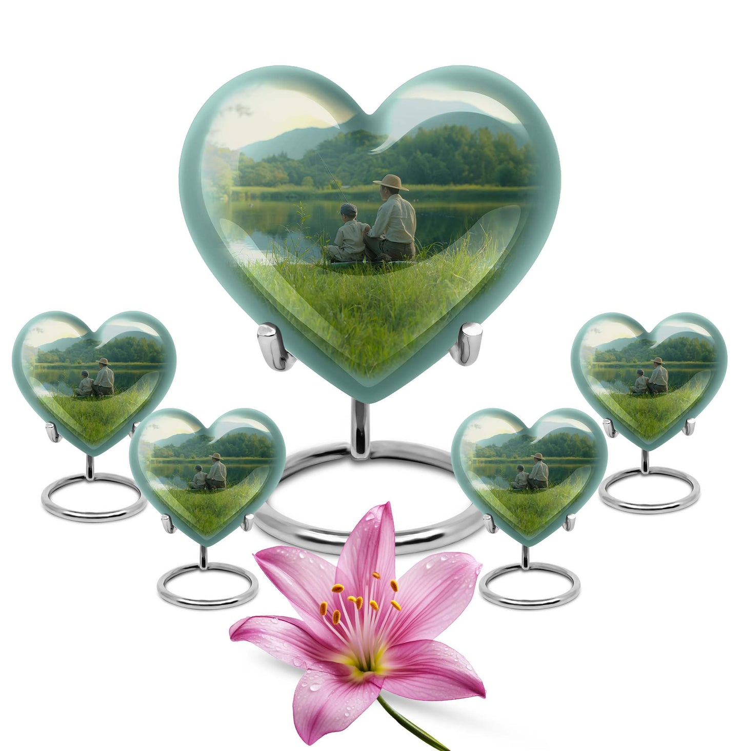 Personalized Fish Memorial Urn for Pet Ashes - 10-inch, 200 cu in - Yatskia