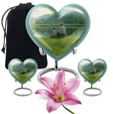 10 inch large Urn with 2 Keepsake 3 Inch Urns