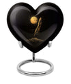 Black Moon Feather Decorative Urns - Cremation Urns For Human Ashes