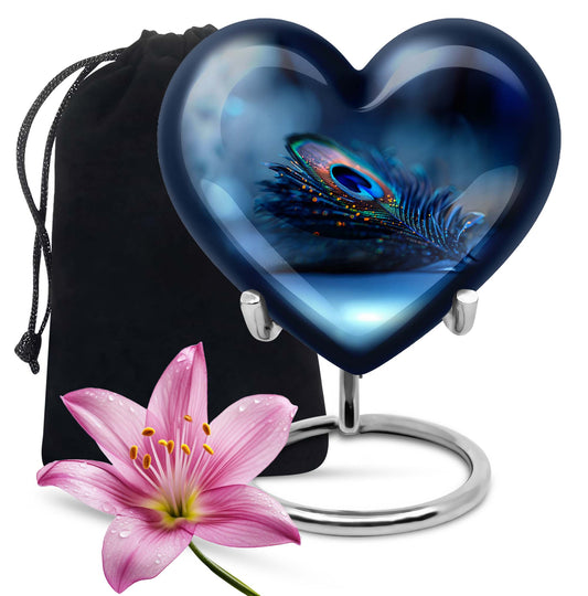 Heart Urn feather urn