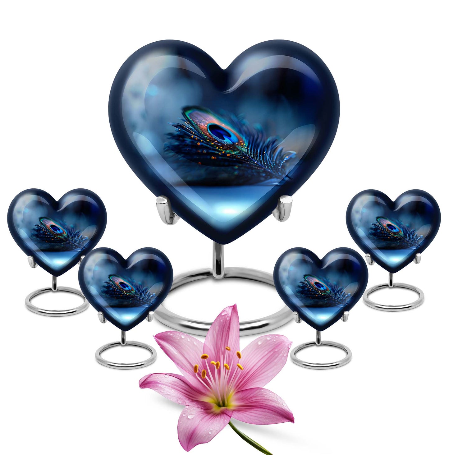 Heart Urn feather urn