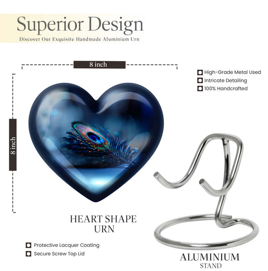 Heart Urn feather urn