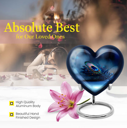 Heart Urn feather urn