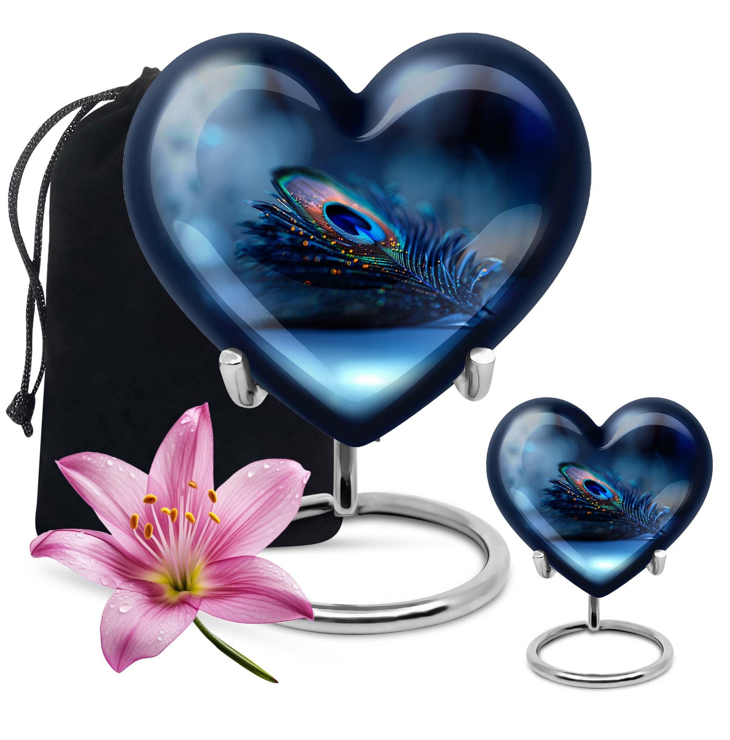 Heart Urn feather urn