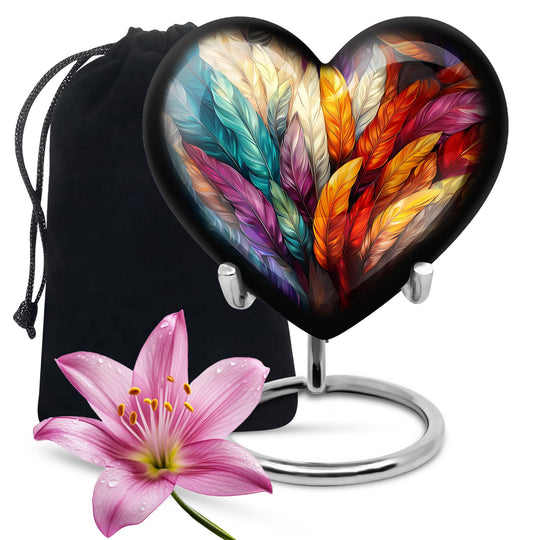 10-inch Heart Urn for human ashes 