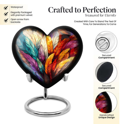 10-inch Heart Urn for human ashes 