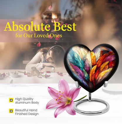 10-inch Heart Urn for human ashes 
