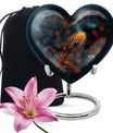 Purple Meadow themed Heart Urn,