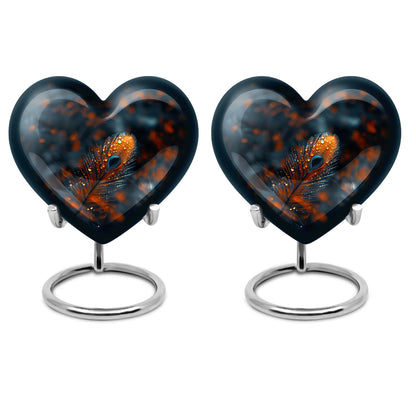 Purple Meadow themed Heart Urn,