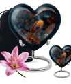 Purple Meadow themed Heart Urn,
