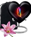 heart feather urn for ashes