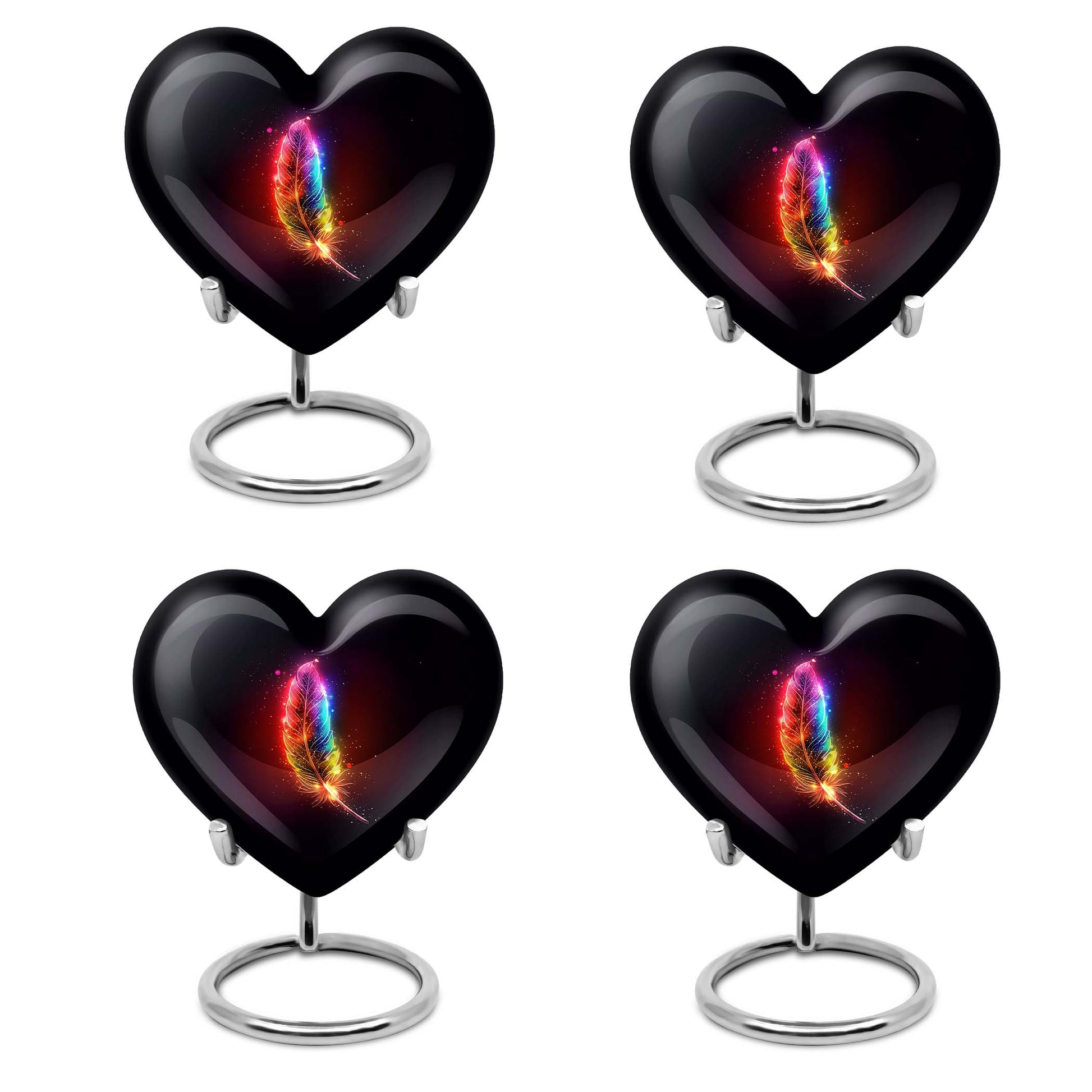 heart feather urn for ashes