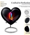 heart feather urn for ashes