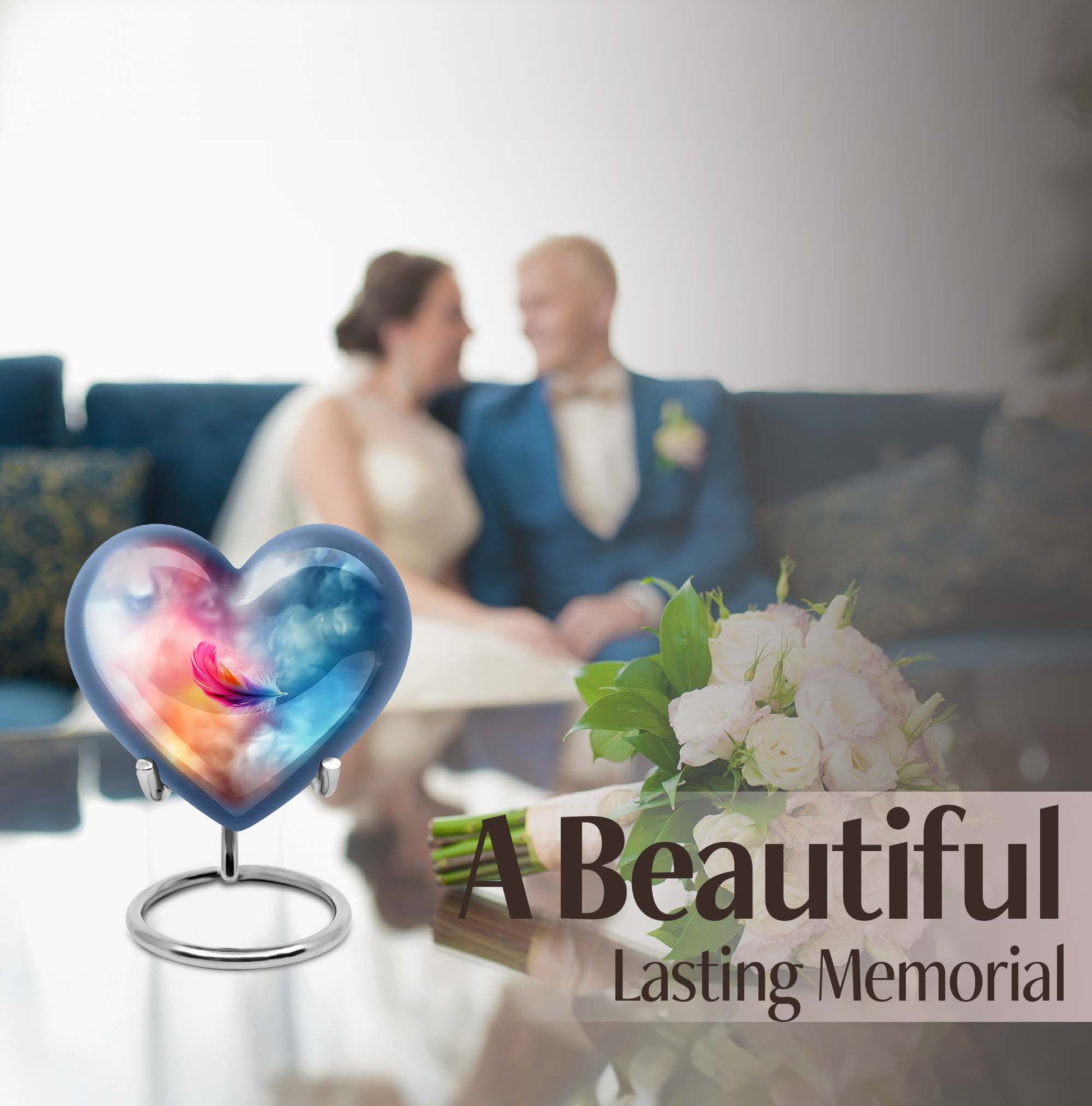 feather urn