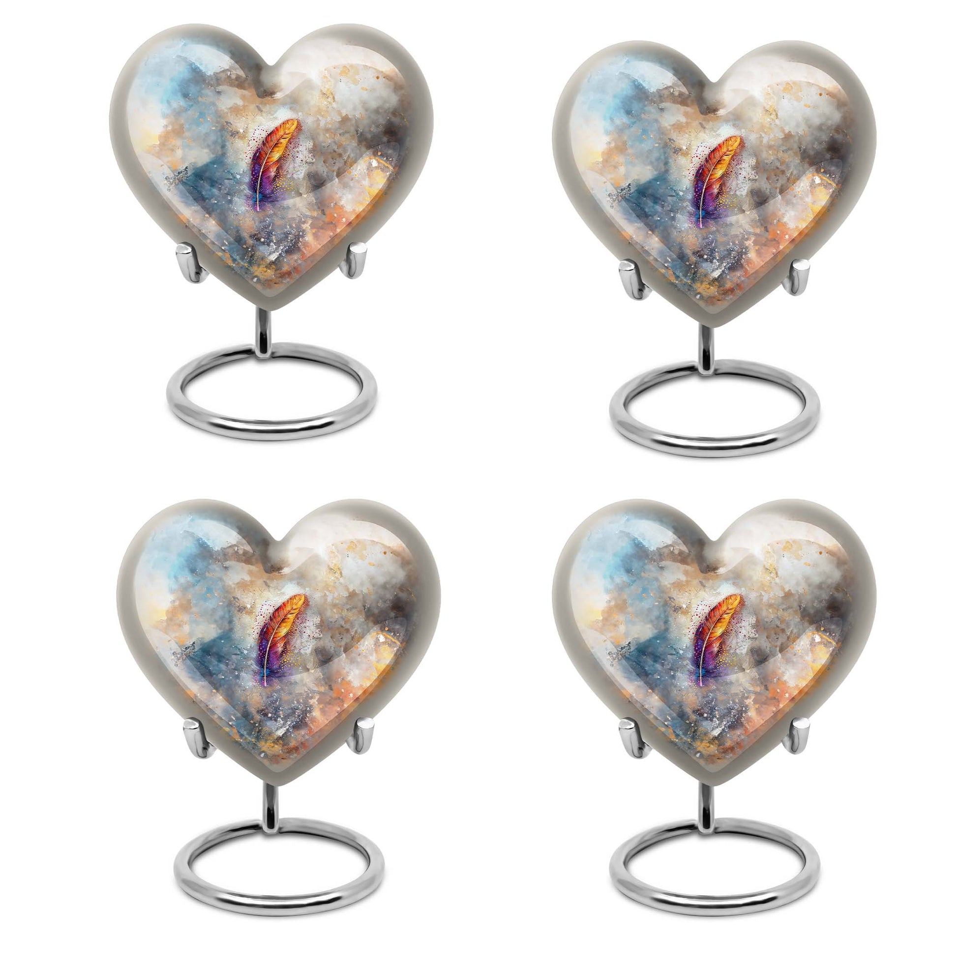 Feather Urn For Human Remains Funeral - Memorial Keepsakes For Ashes