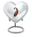 White Feather Urn For Human Ashes - Urn For Female