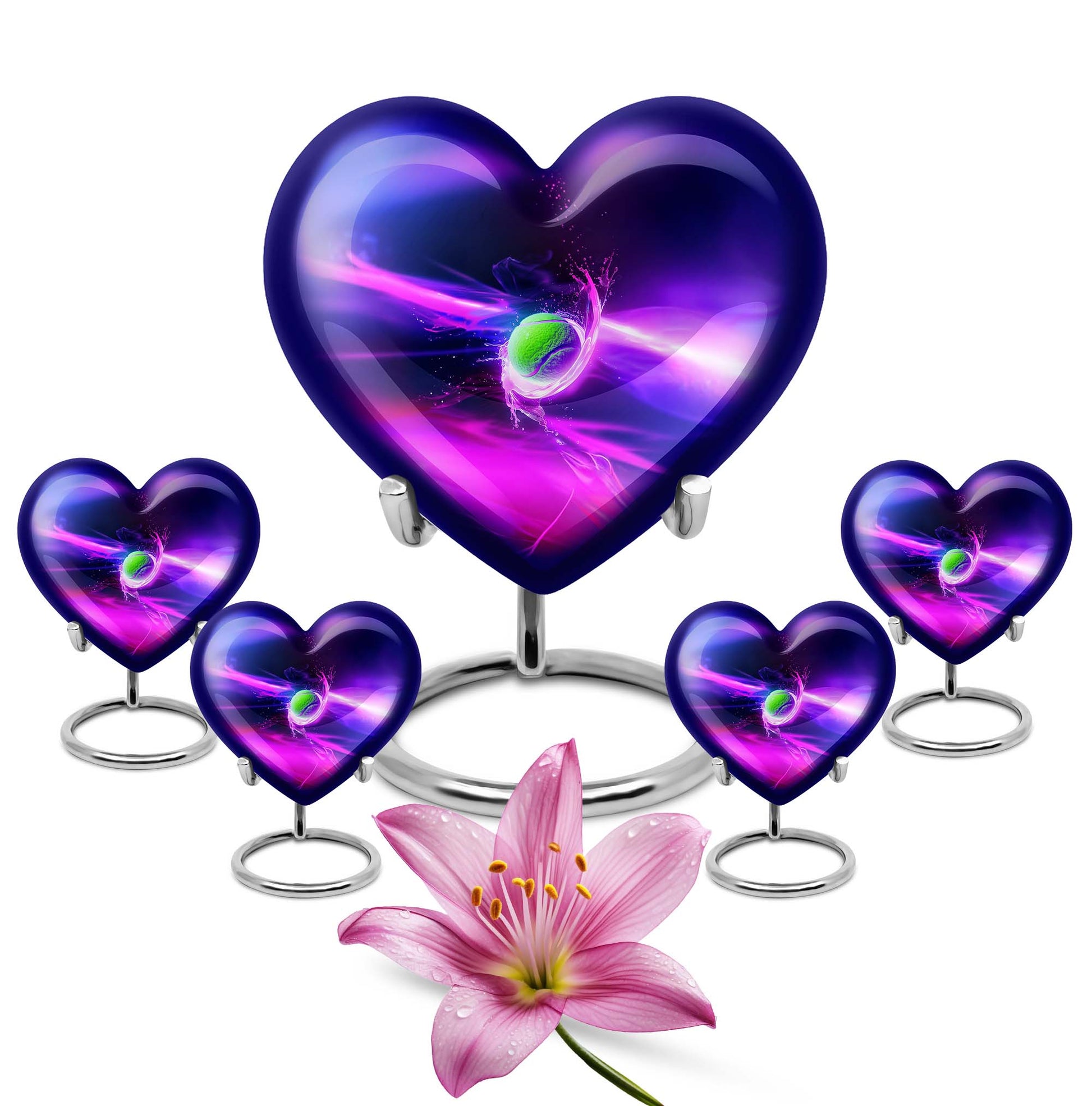 Green Tennis Ball Funeral Urn - Urn For Athletes