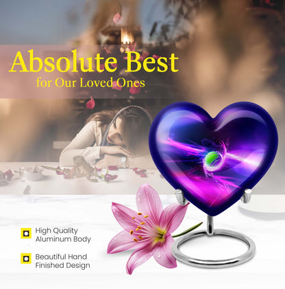 heart Tennis Urn for adult men's ashes