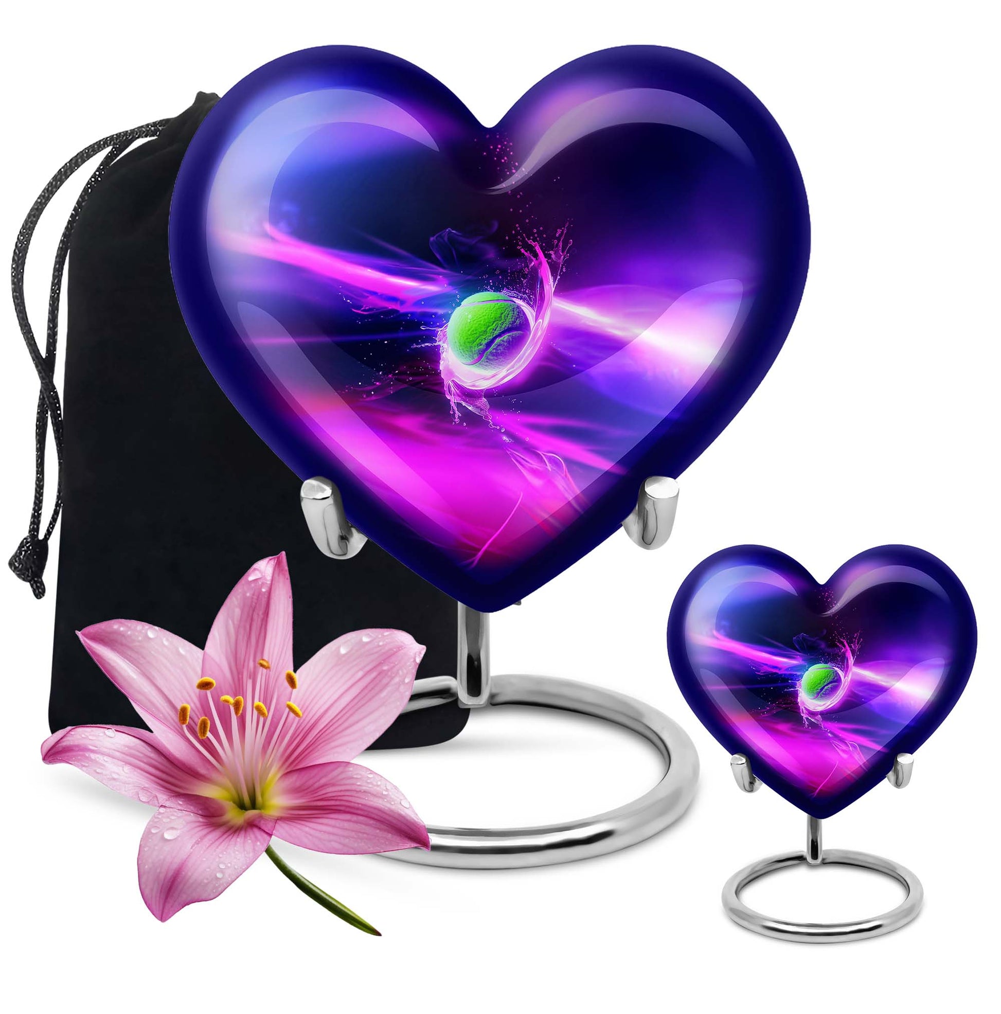 Green Tennis Ball Funeral Urn - Urn For Athletes