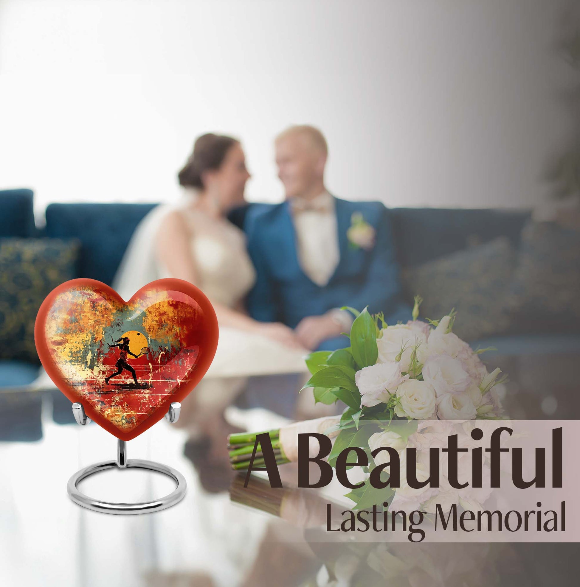 Large tennis urn for men's ashes