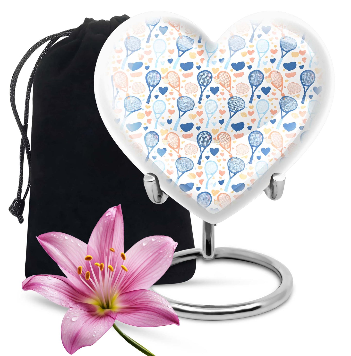 tennis heart urn