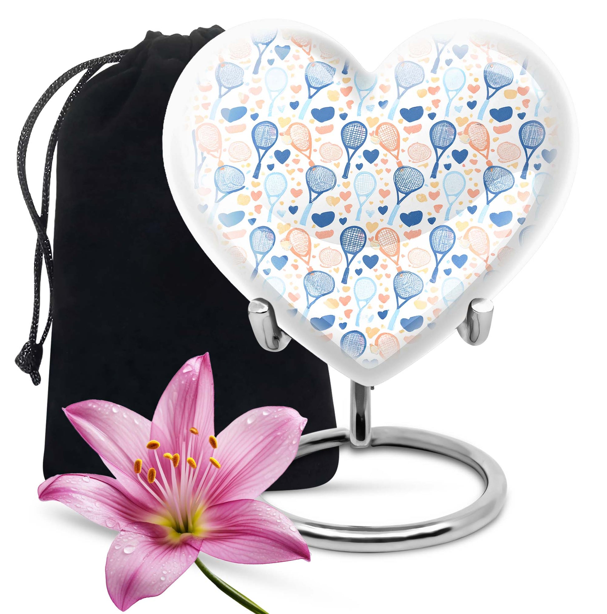 tennis heart urn