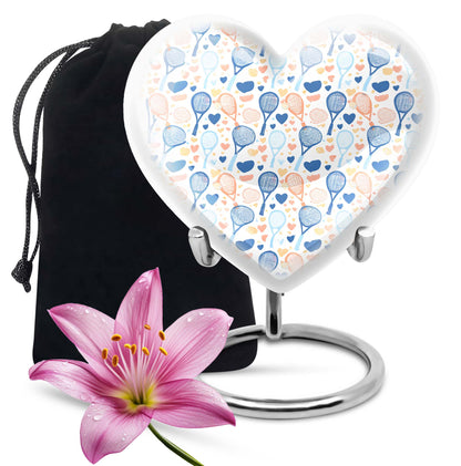 tennis heart urn