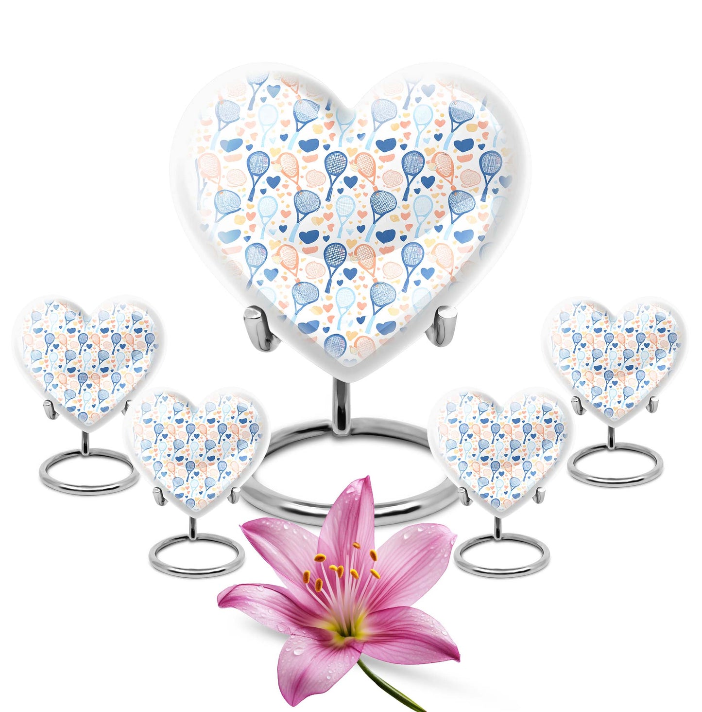 tennis heart urn